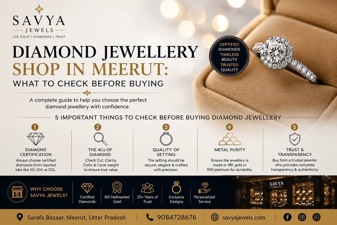 Diamond Jewellery Shop in Meerut: What to Check Before Buying