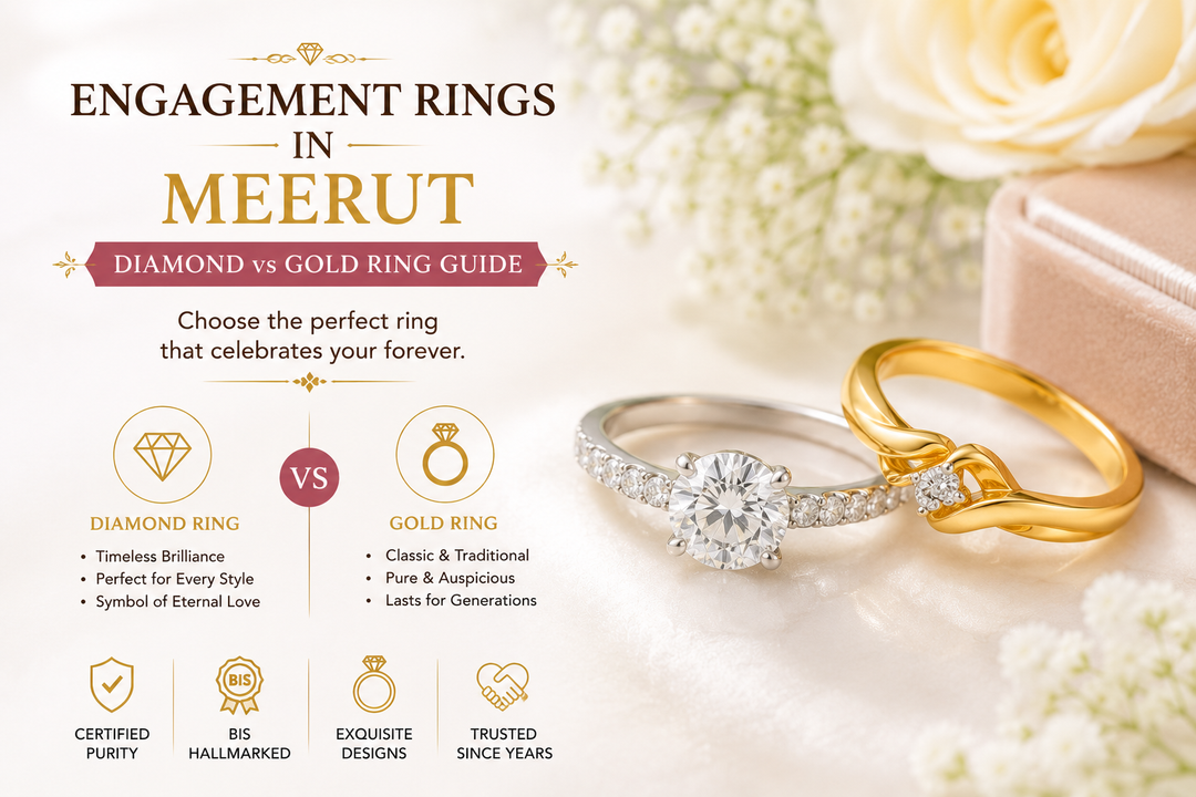 Engagement Rings in Meerut – Diamond vs Gold Ring Guide