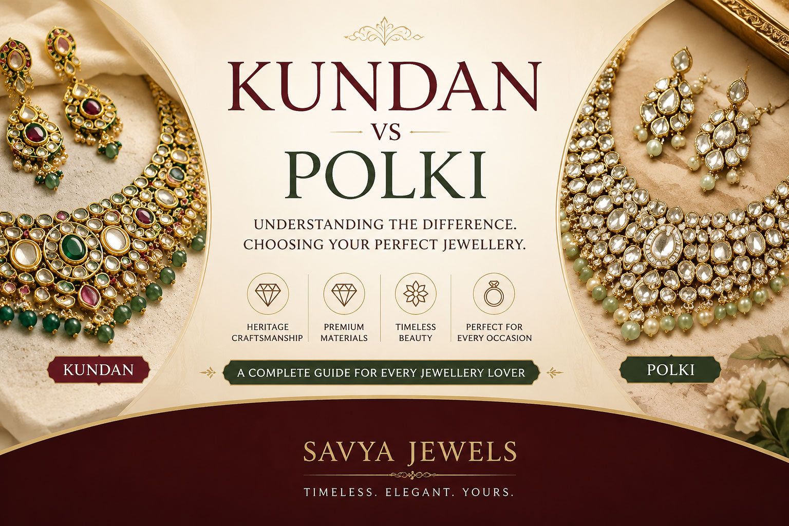 Kundan vs Polki Jewellery: What's the Difference? A Complete Buying Guide