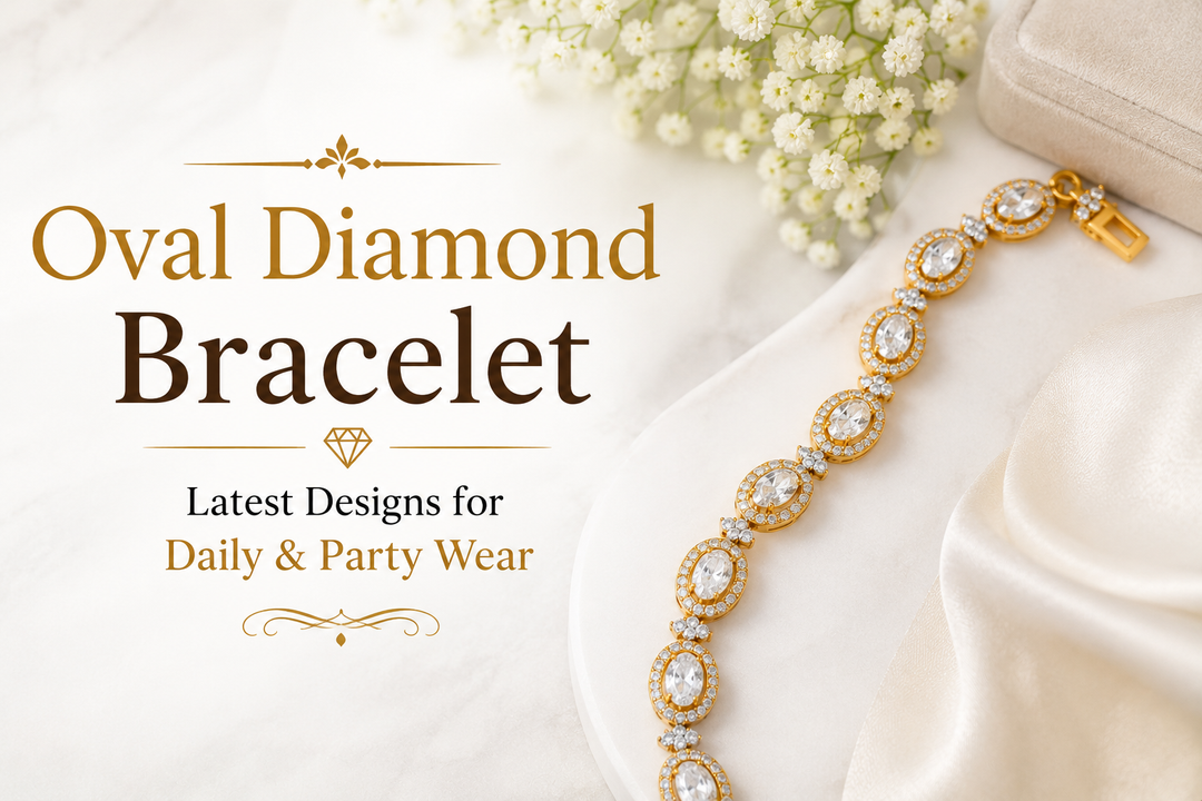 Oval Diamond Bracelet – Latest Designs for Daily & Party Wear