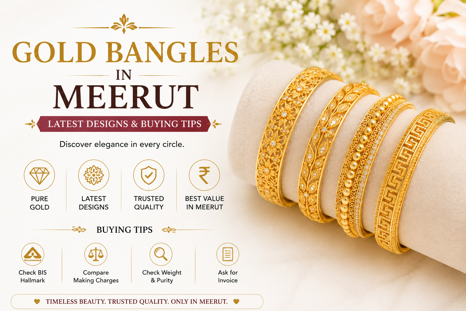 Gold Bangles in Meerut – Latest Designs & Buying Tips