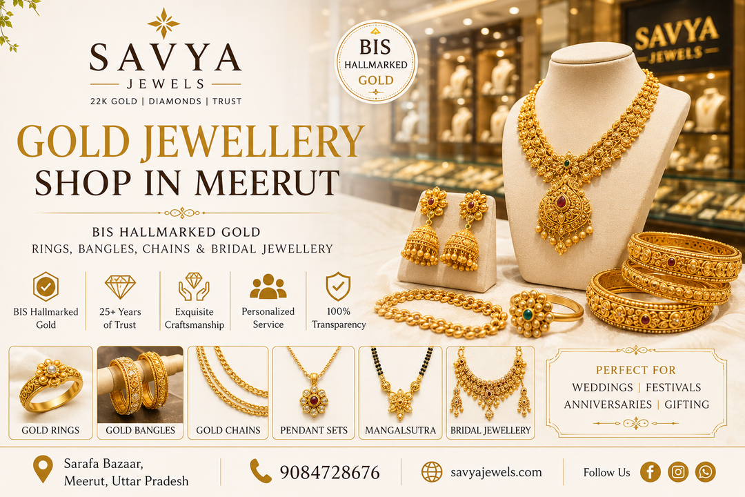 Gold Jewellery Shop in Meerut – BIS Hallmarked Gold Rings, Bangles, Chains & Bridal Jewellery