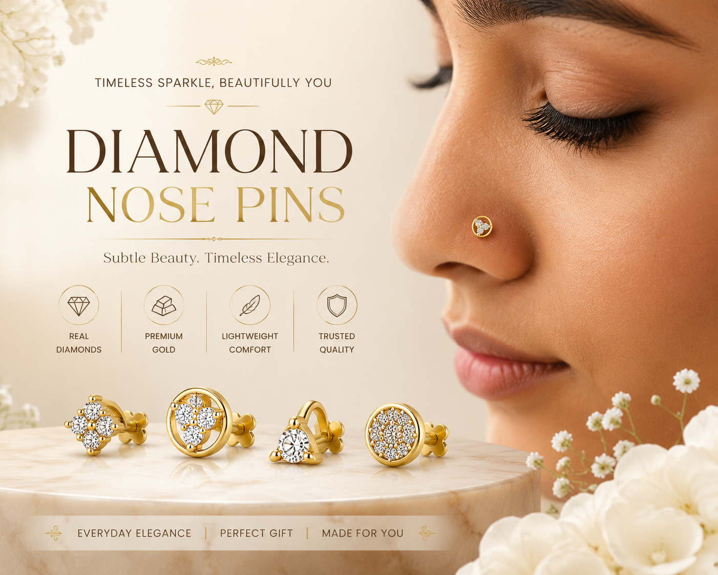Diamond Nose Pin