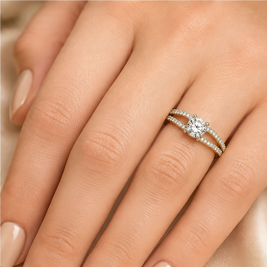 Diamond Solitaire Ring in 18Kt Gold | 0.71 Ct | IGI Certified