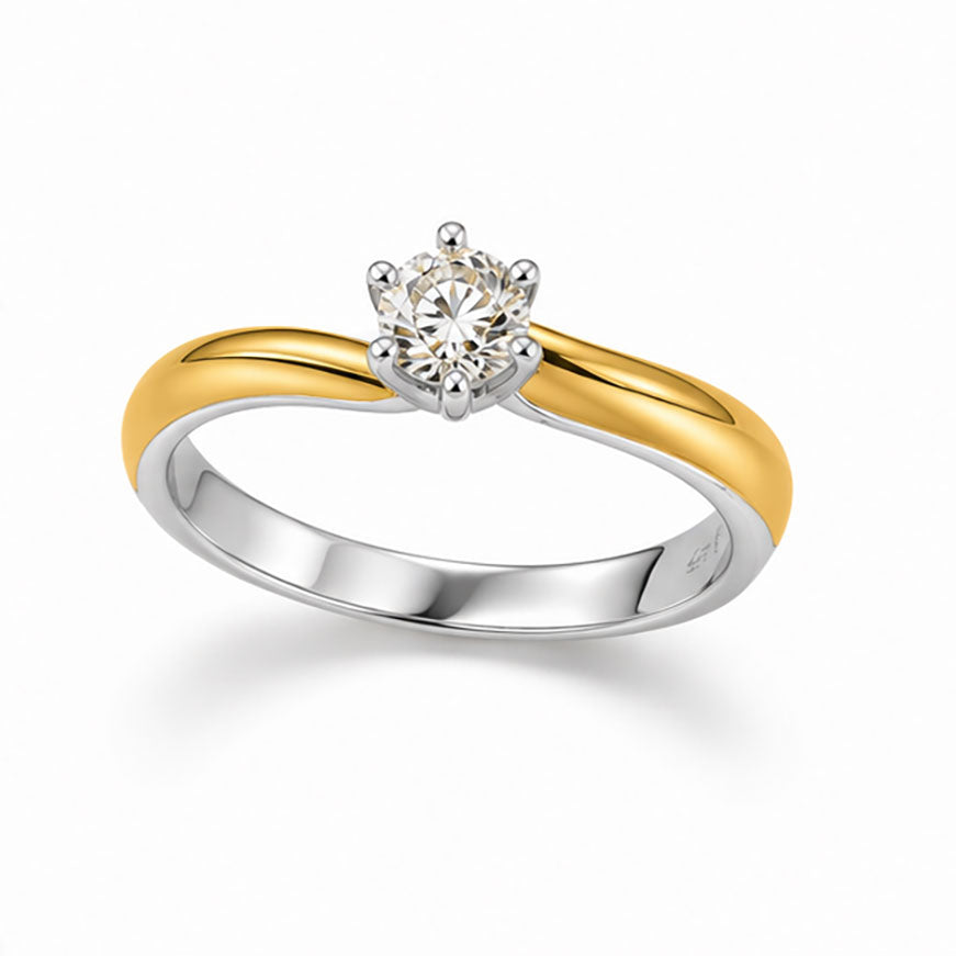 Diamond Solitaire Ring 0.41 Ct | 14Kt Gold | IGI Certified
