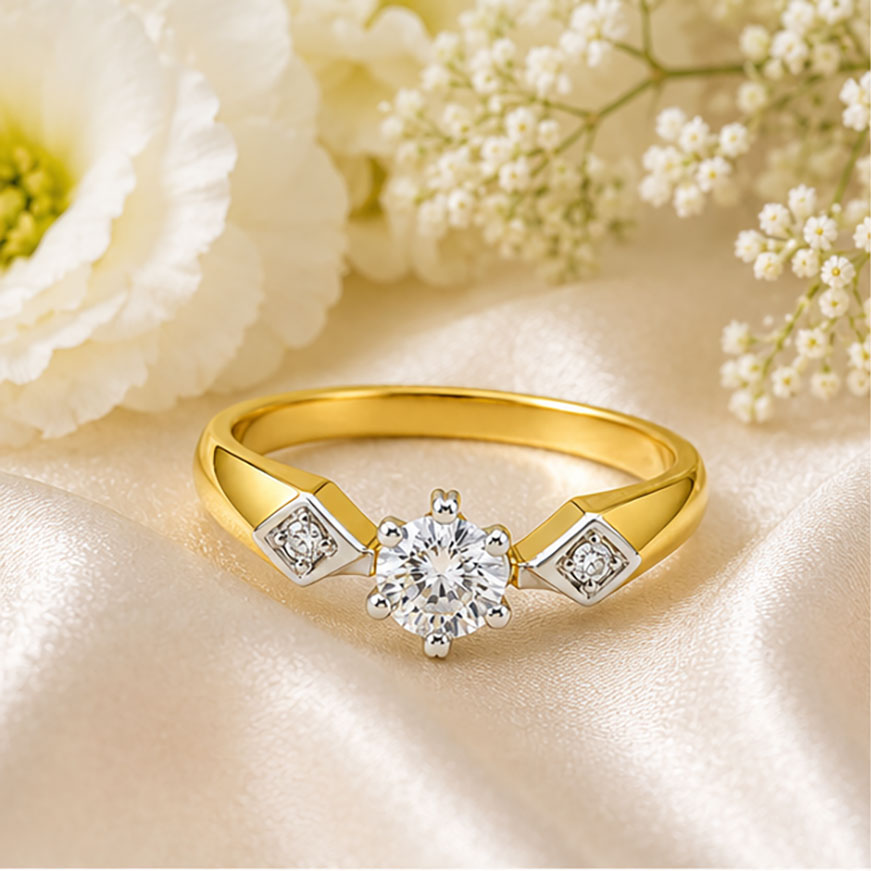 Diamond Solitaire Ring 0.58 Ct | 18Kt Gold | IGI Certified