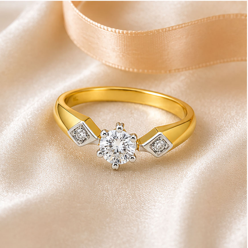 Diamond Solitaire Ring 0.58 Ct | 18Kt Gold | IGI Certified
