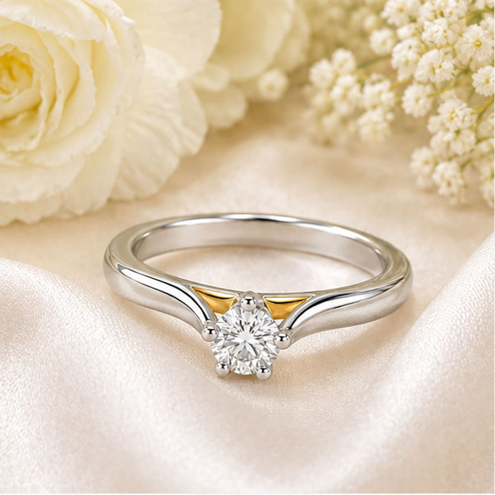 Diamond Solitaire Ring 0.33 Ct | 14Kt Gold | IGI Certified