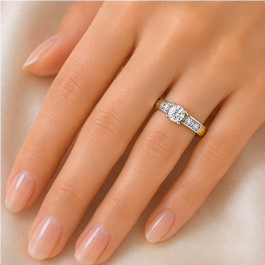 Diamond Solitaire Ring 0.45 Ct | 18Kt Gold | IGI Certified