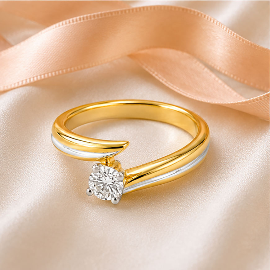 Diamond Solitaire Ring 0.33 Ct | 18Kt Gold | IGI Certified