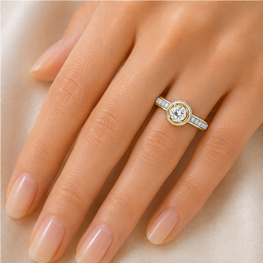 Diamond Solitaire Ring 0.64 Ct | 18Kt Gold | IGI Certified