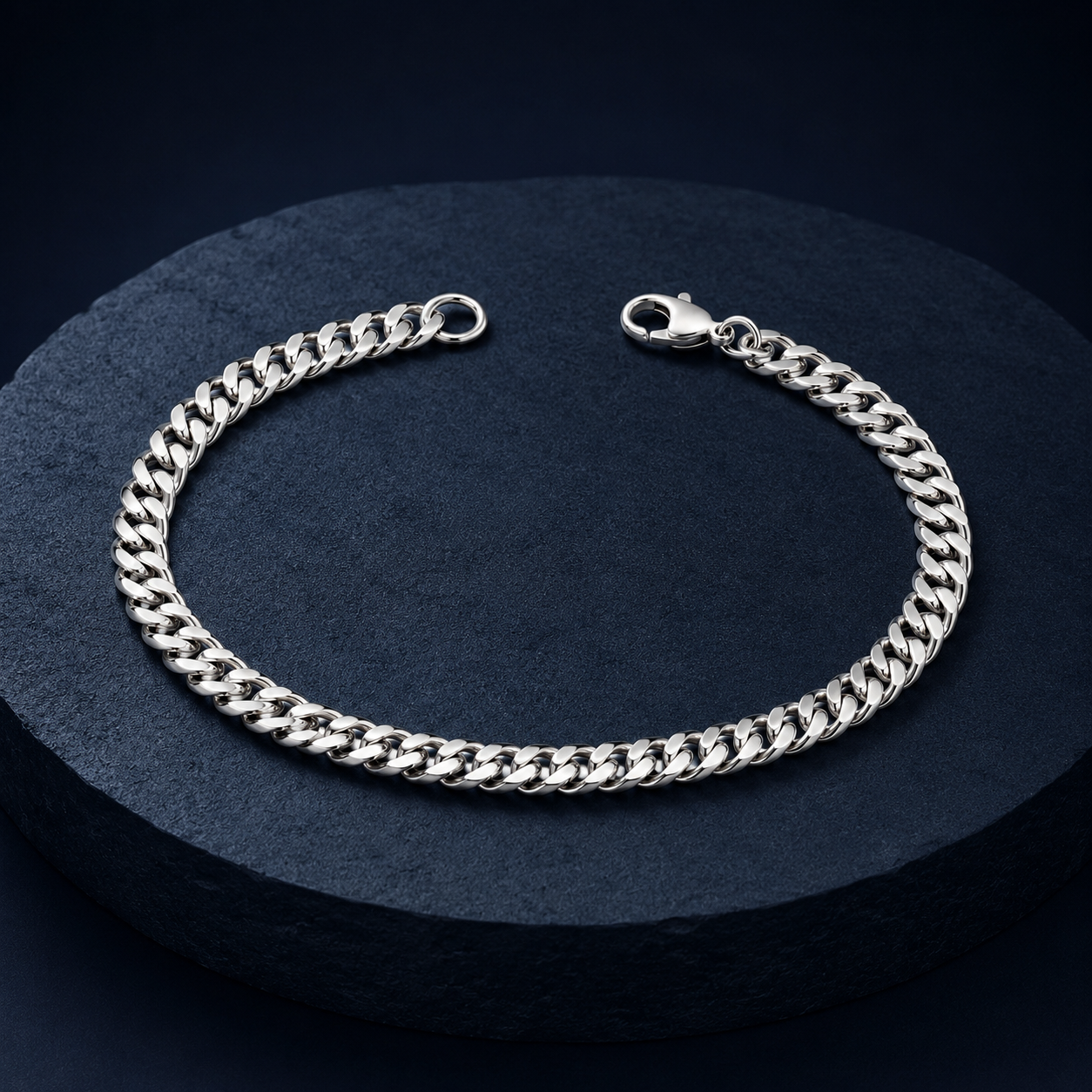 Platinum Men's Chain Bracelet | GIA Certified | Pt950 9.23g | Savya Jewels