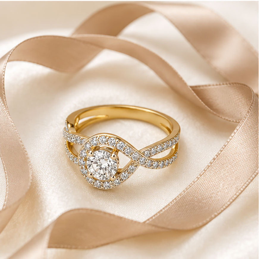 Diamond Solitaire Ring 0.79 Ct | 18Kt Gold | Savya Jewels