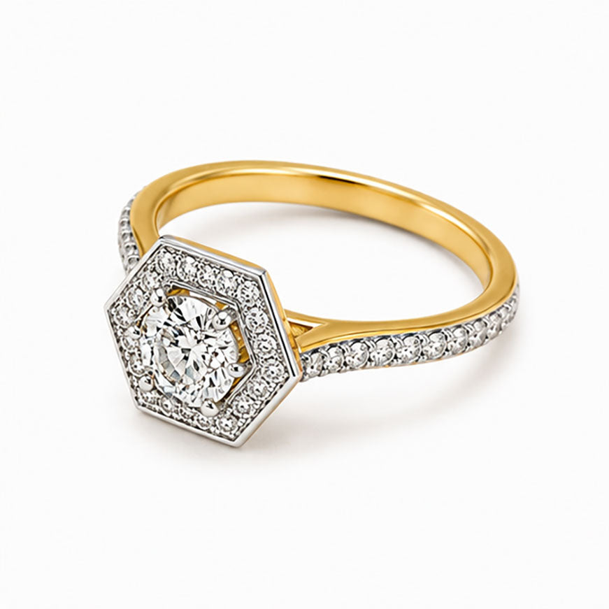 Diamond Solitaire Ring in 18Kt Gold | 0.92 Ct IGI Certified