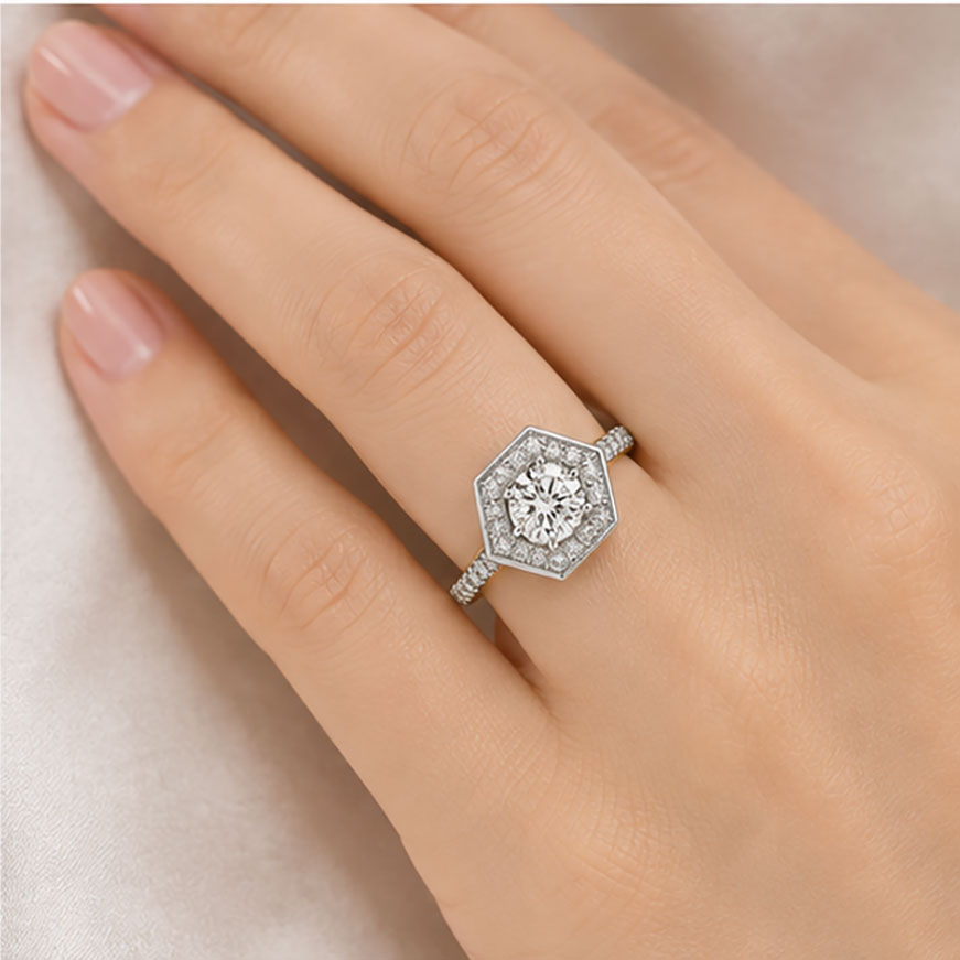 Diamond Solitaire Ring in 18Kt Gold | 0.92 Ct IGI Certified