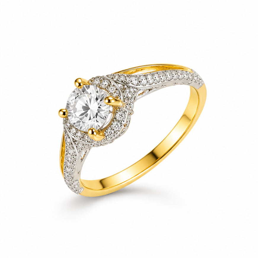 Diamond Solitaire Ring 0.86 Ct | 18Kt Gold