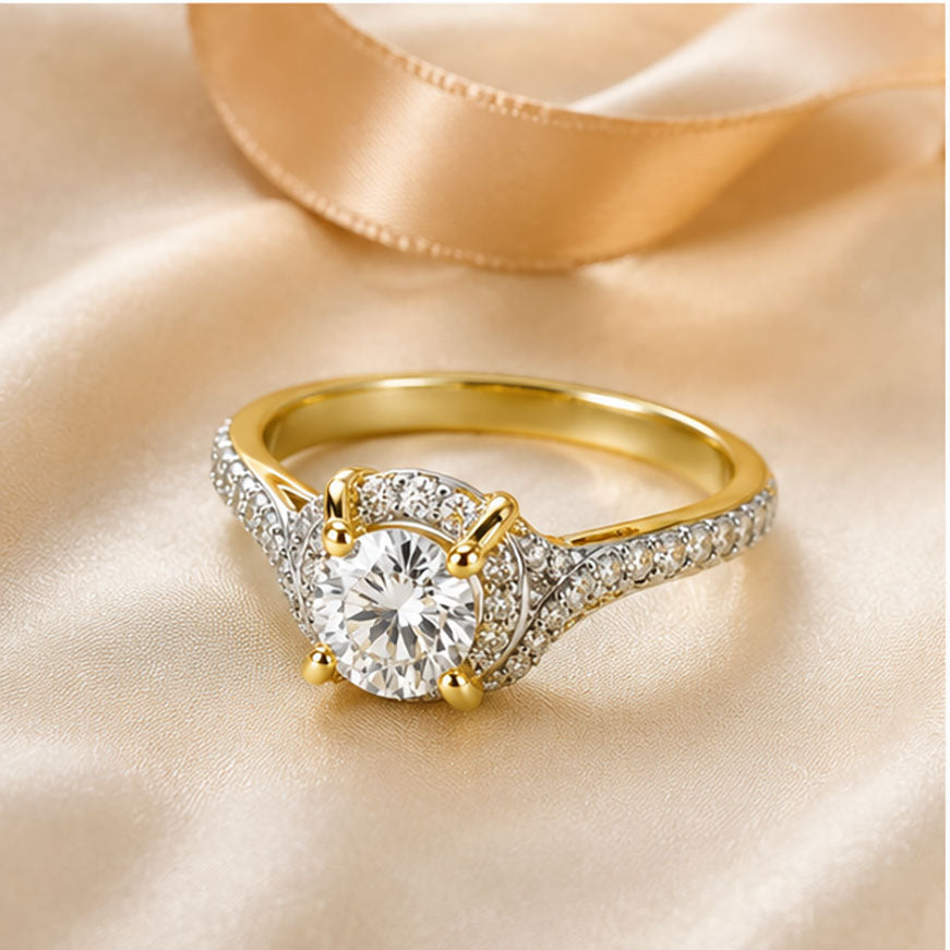 Diamond Solitaire Ring 0.86 Ct | 18Kt Gold
