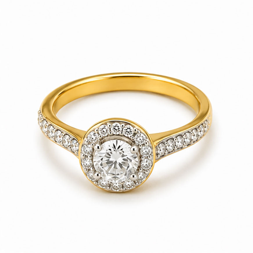 Diamond Solitaire Ring 0.84 Ct | 18Kt Gold
