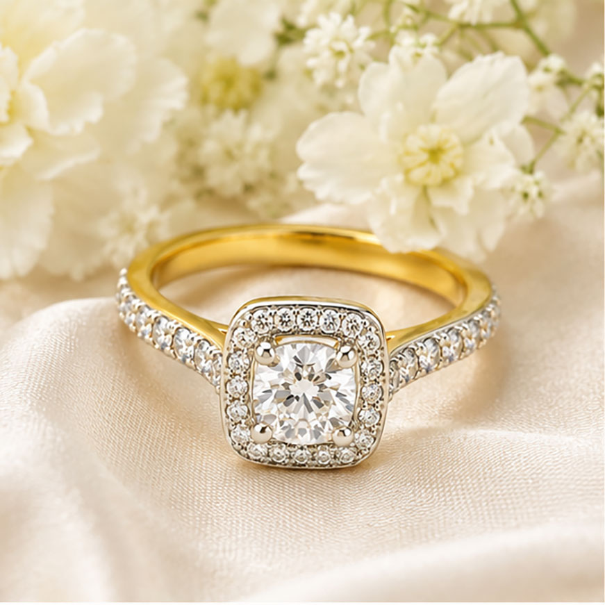 Diamond Solitaire Ring in 18Kt Gold | 0.63 Ct | IGI Certified