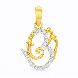 Best Divine Om Diamond Gold Pendant in Meerut | Savya Jewels