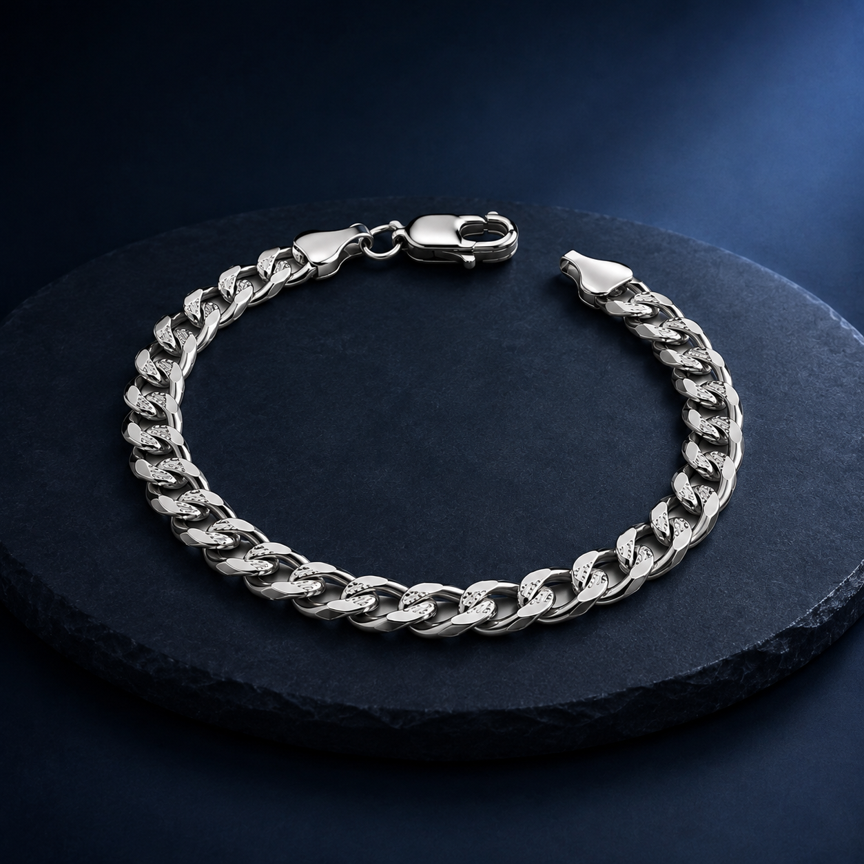 Platinum Men's Chain Bracelet | GIA Certified | Pt950 | Savya Jewels