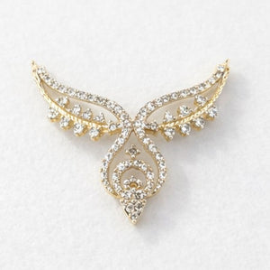 Best Diamond Wing Drop Pendant Double Kunda Pendant in Meerut | Savya Jewels