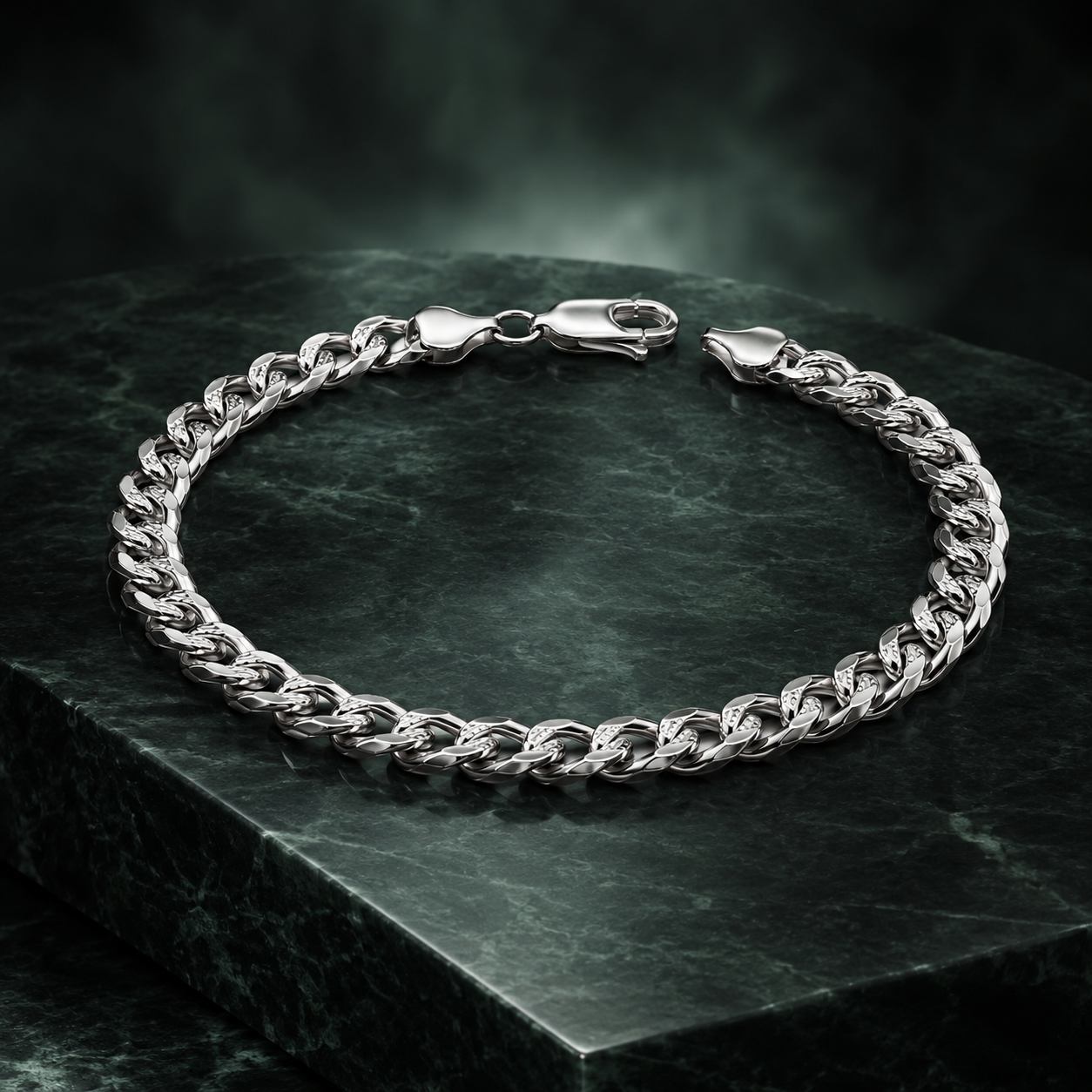 Platinum Men's Chain Bracelet | GIA Certified | Pt950 | Savya Jewels