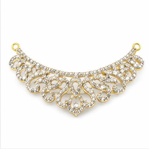 Royal Wing Diamond Tanmaniya Pendant in Yellow Gold | Savya Jewels | 18-kt-gold