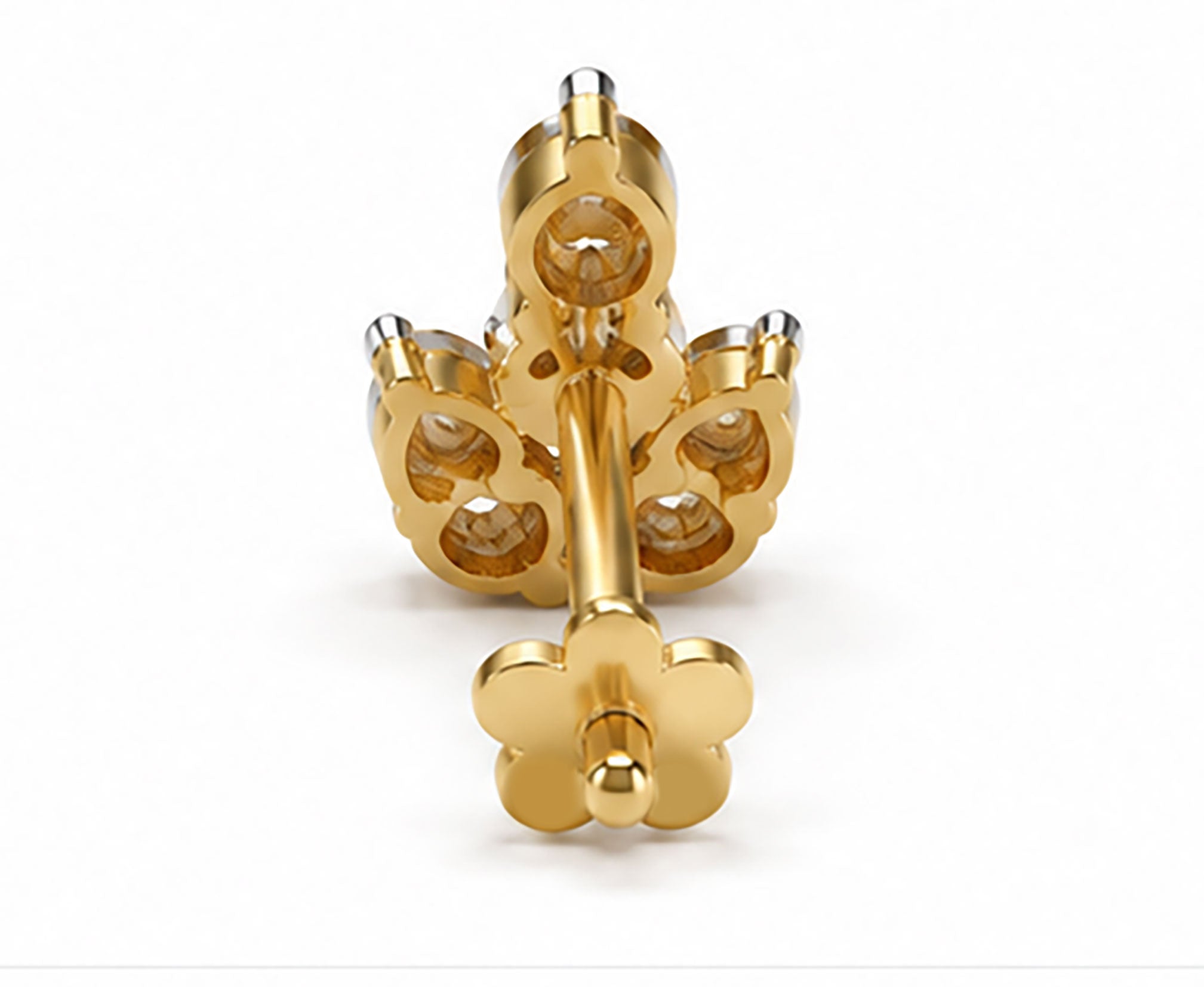 Diamond Nose Pin | Gold & Diamond Nose Pin | Savya Jewels