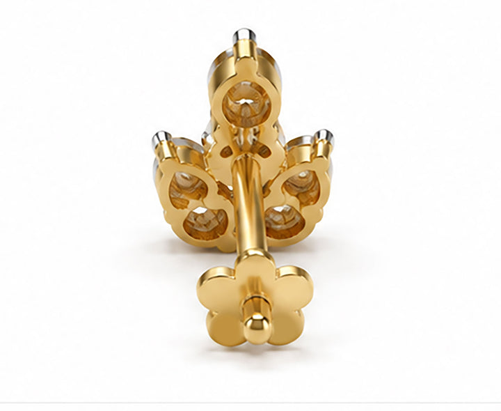 Diamond Nose Pin | Gold & Diamond Nose Pin | Savya Jewels