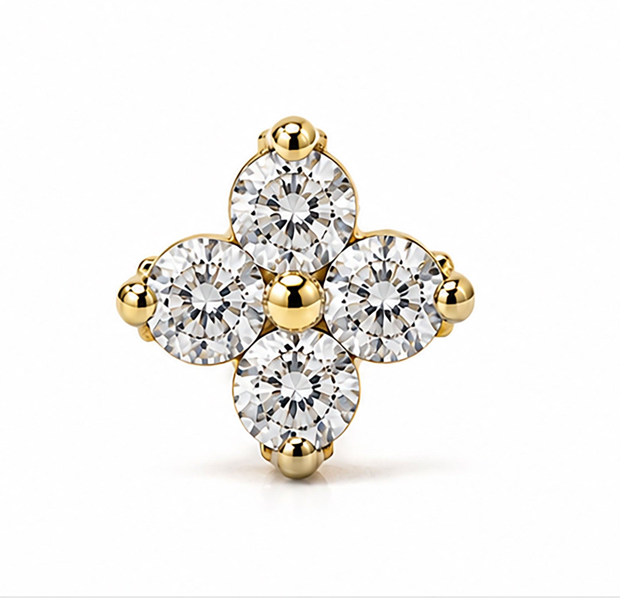 Diamond Nose Pin | Gold & Diamond Nose Pin | Savya Jewels