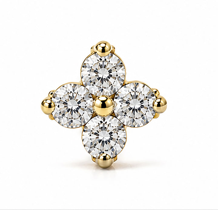 Diamond Nose Pin | Gold & Diamond Nose Pin | Savya Jewels