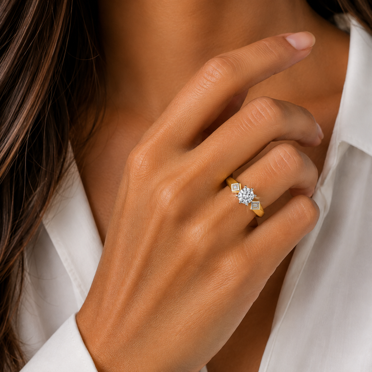 Diamond Solitaire Ring 0.58 Ct | 18Kt Gold | IGI Certified