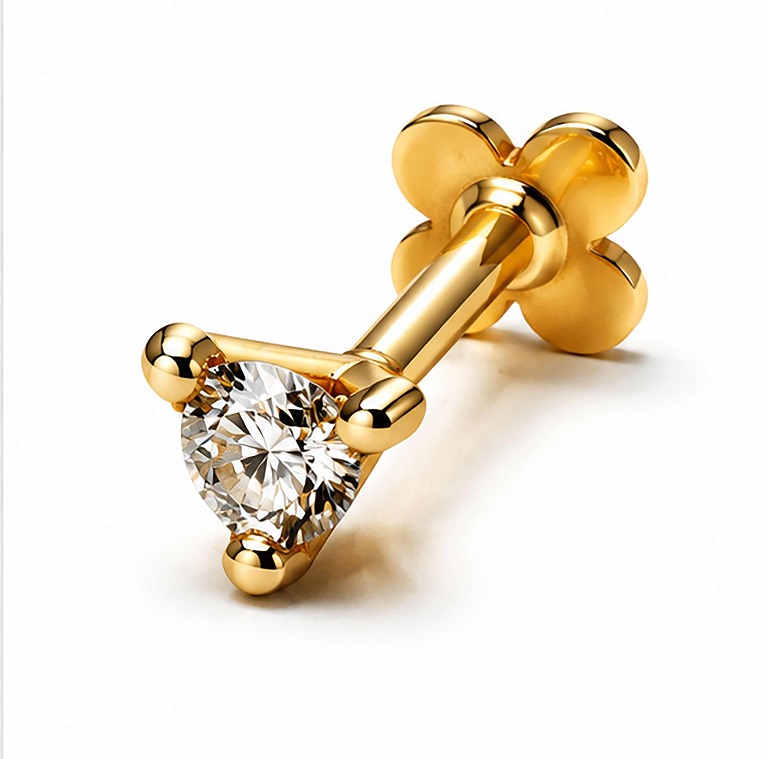 Diamond Nose Pin | Gold & Diamond Nose Pin | Savya Jewels