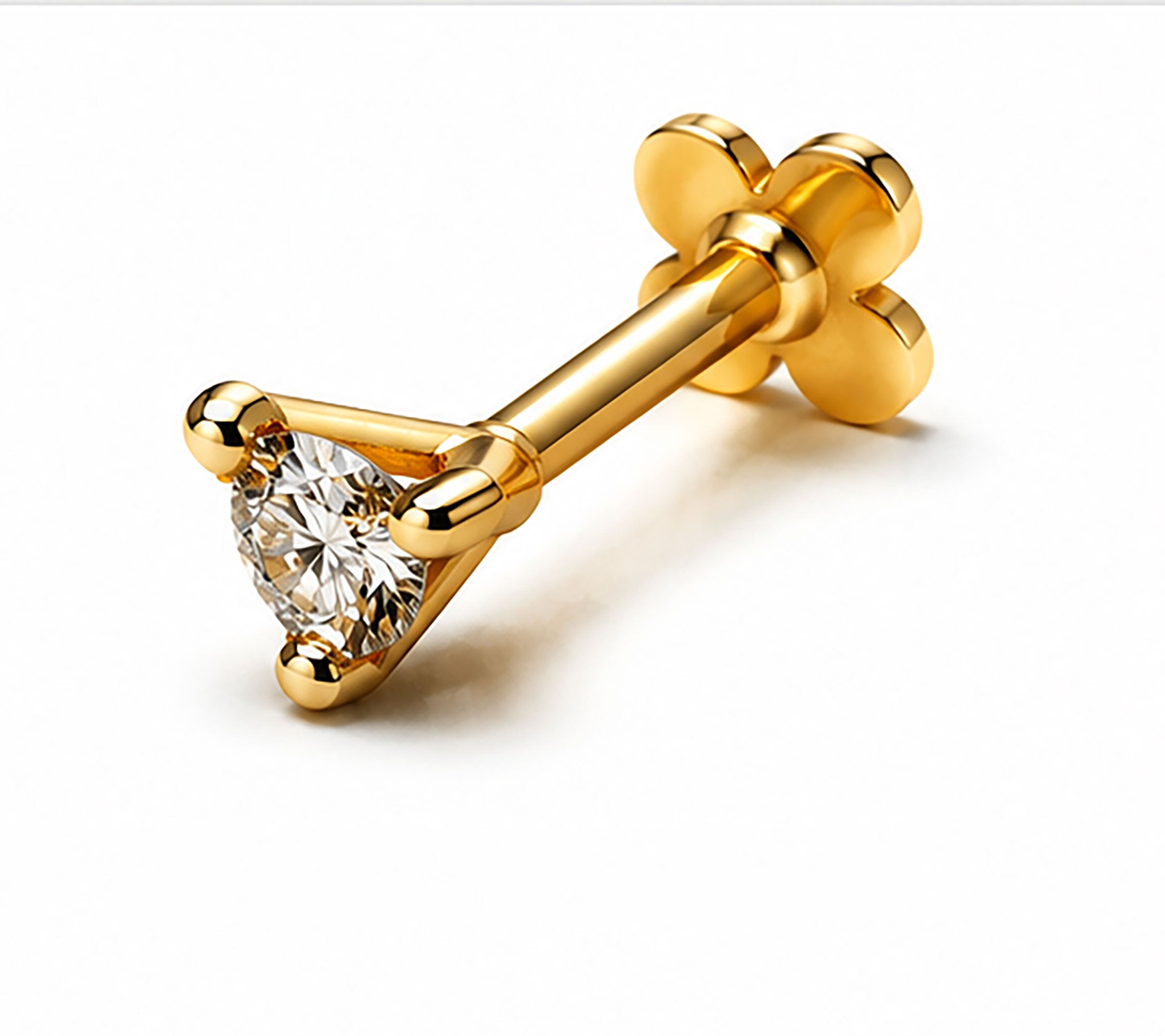 Diamond Nose Pin | Gold & Diamond Nose Pin | Savya Jewels