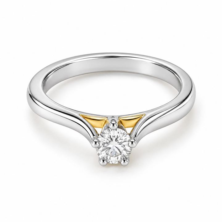 Diamond Solitaire Ring 0.33 Ct | 14Kt Gold | IGI Certified