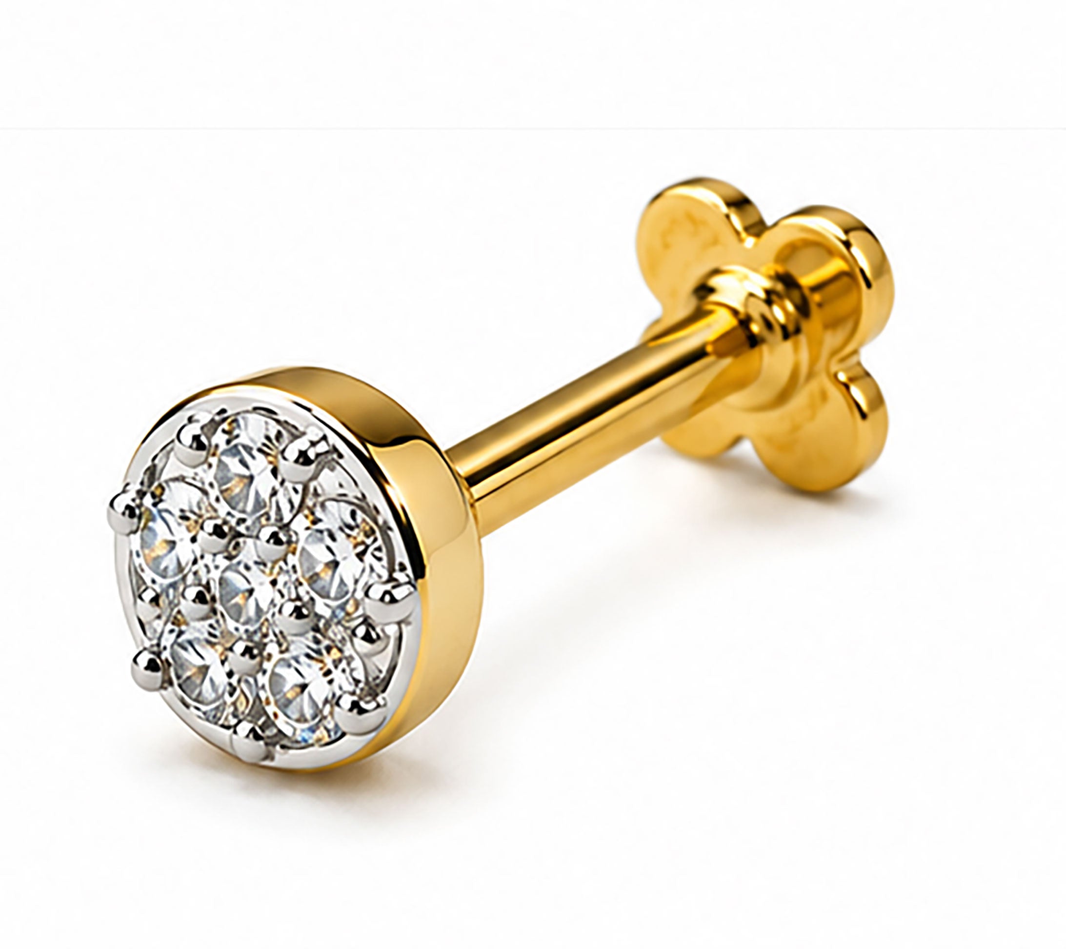 Diamond Nose Pin | Gold & Diamond Nose Pin | Savya Jewels