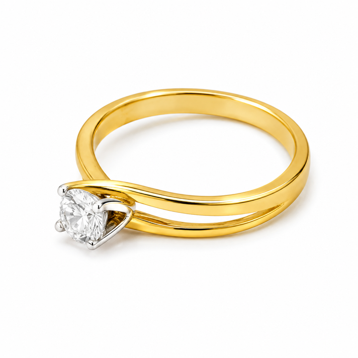 Diamond Solitaire Ring 0.51 Ct | 18Kt Gold | IGI Certified