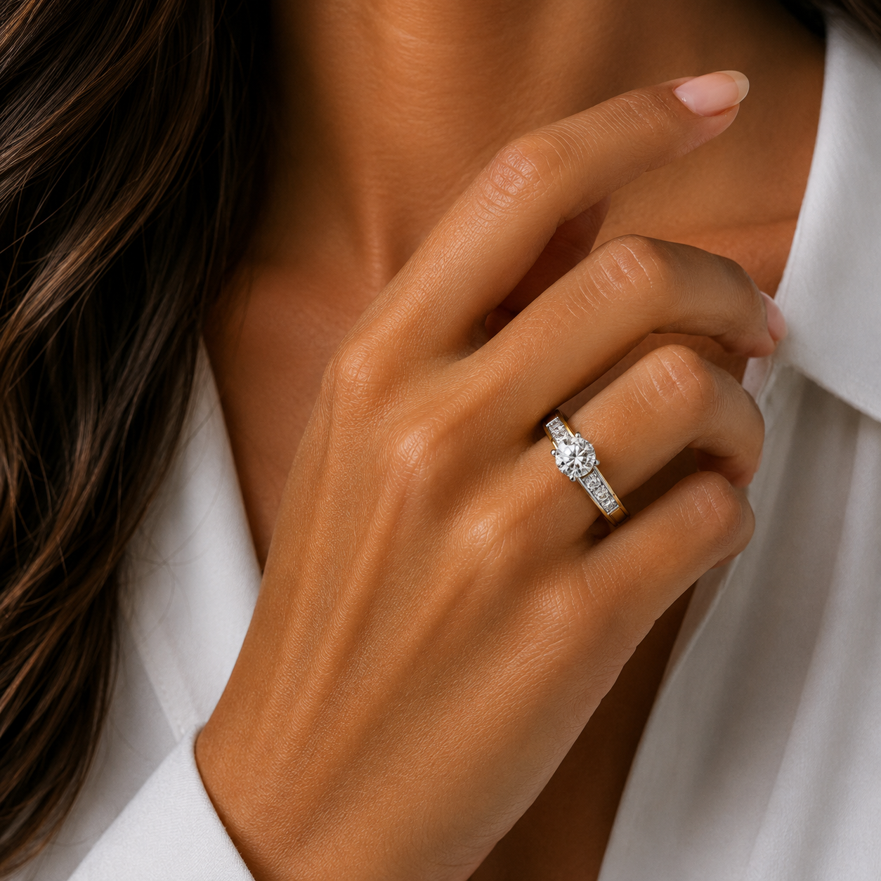 Diamond Solitaire Ring 0.46 Ct | 18Kt Gold | IGI Certified