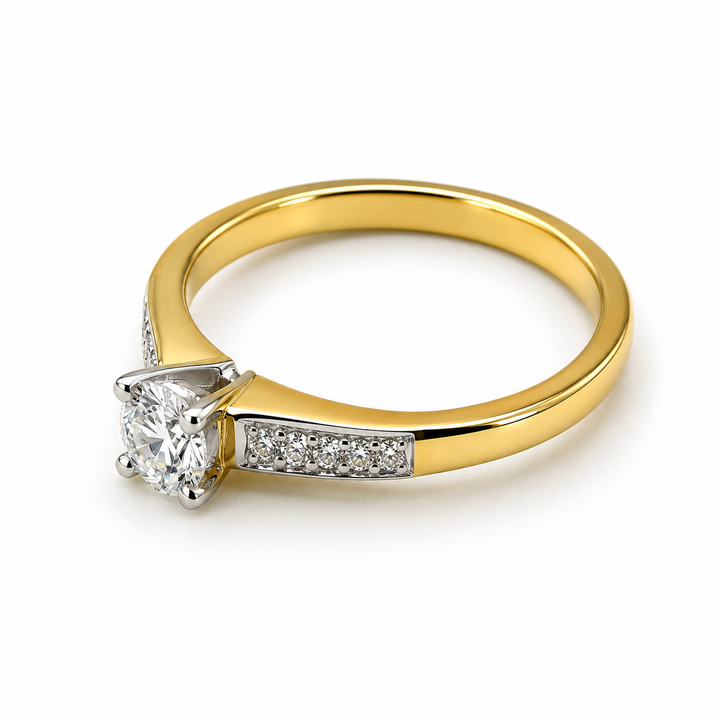Diamond Solitaire Ring 0.46 Ct | 18Kt Gold | IGI Certified
