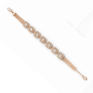 Best Floral Square Diamond Bracelet in Meerut | Savya Jewels
