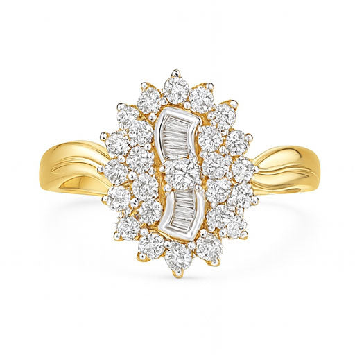 Best Aurora Cushion Diamond Ring in Meerut | Savya Jewels