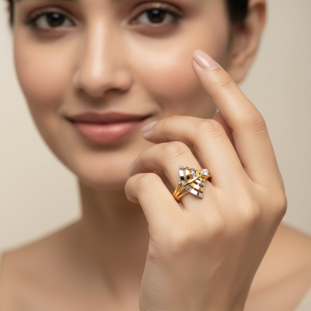 Traditional Indian bridal hand look