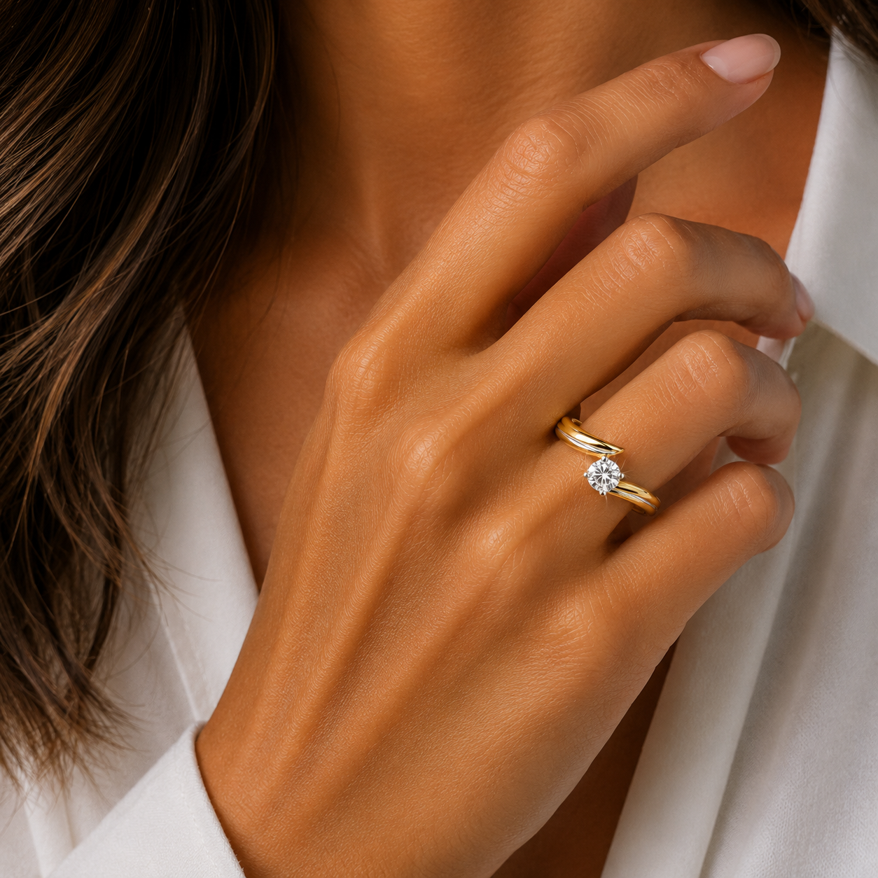 Diamond Solitaire Ring 0.33 Ct | 18Kt Gold | IGI Certified