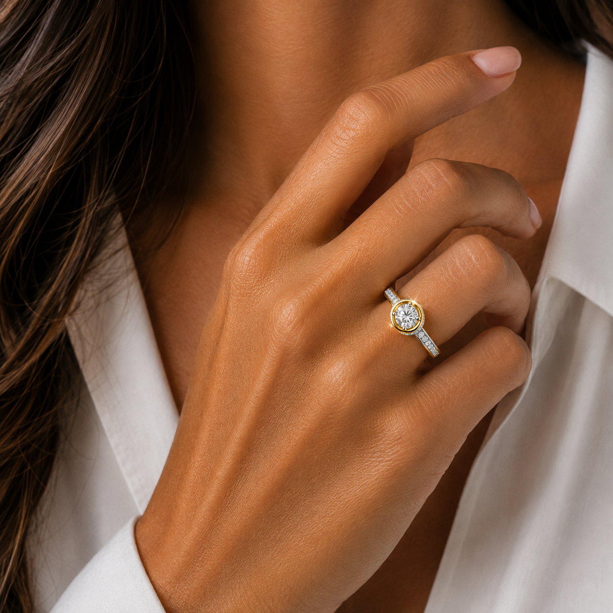 Diamond Solitaire Ring 0.64 Ct | 18Kt Gold | IGI Certified
