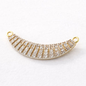 Best Diamond Arc Link Charm Double Kunda Pendant in Meerut | Savya Jewels