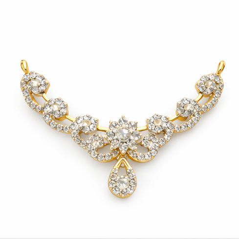 Best Luxury Pavé Double Kunda Diamond Tanmaniya Pendant in Meerut | Savya Jewels