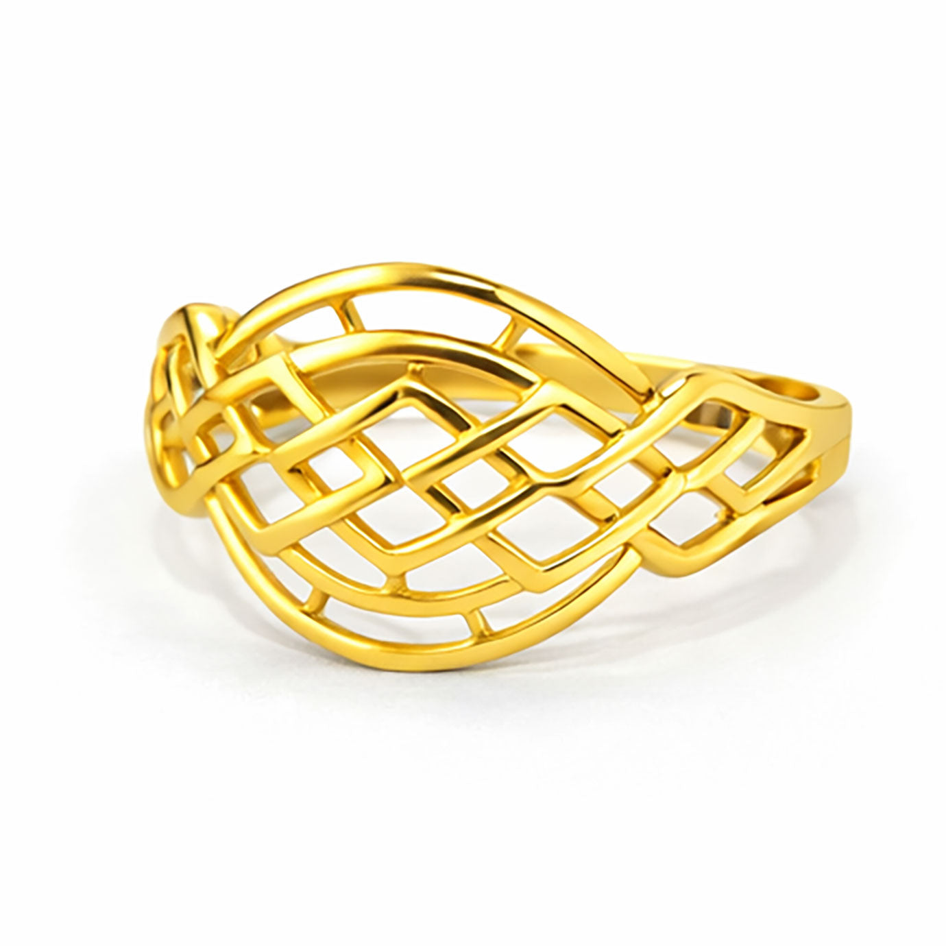 Elegant Gold Ring in 22Kt