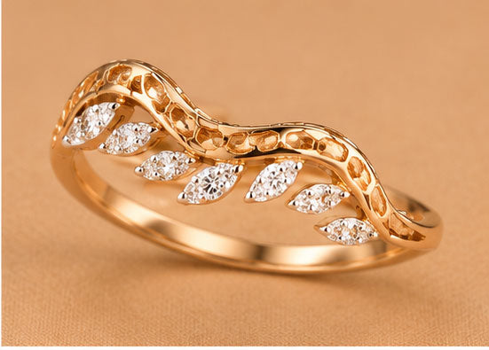 Minimal Diamond Ring in 14Kt Gold | 0.09 Ct