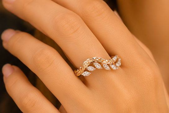 Minimal Diamond Ring in 14Kt Gold | 0.09 Ct